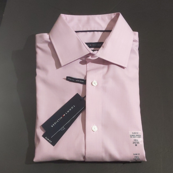 Tommy Hilfiger Slim Fit Stretch Dress Shirt - Picture 2 of 7